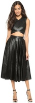 Thumbnail for your product : BLK DNM Pleated Leather Skirt