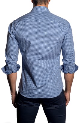 Jared Lang Geo Long Sleeve Trim Fit Shirt