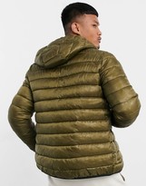 Thumbnail for your product : Champion padded jacket with hood in green camo