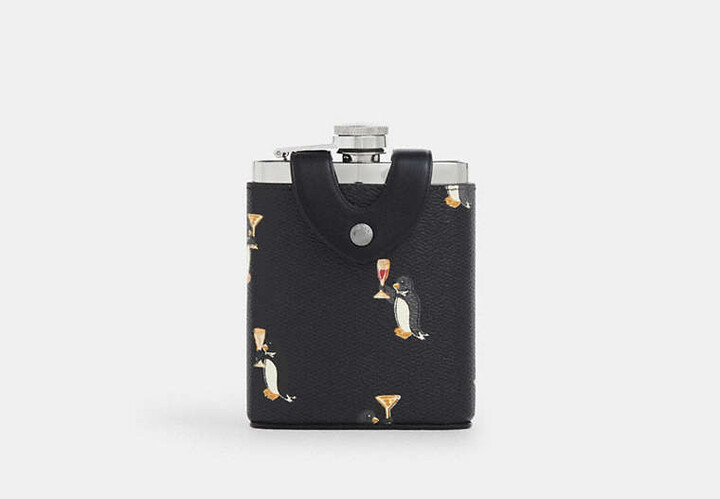 Flask With Penguin Print