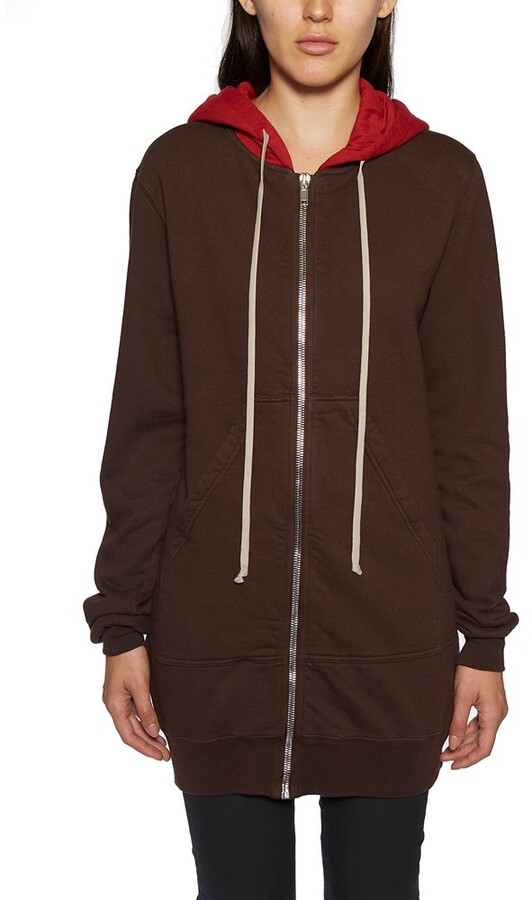 light brown zip up moletom com capuz