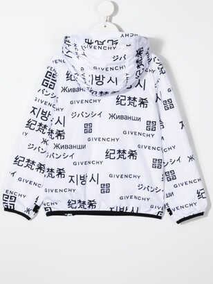 Givenchy Kids Logo-Print Hooded Jacket