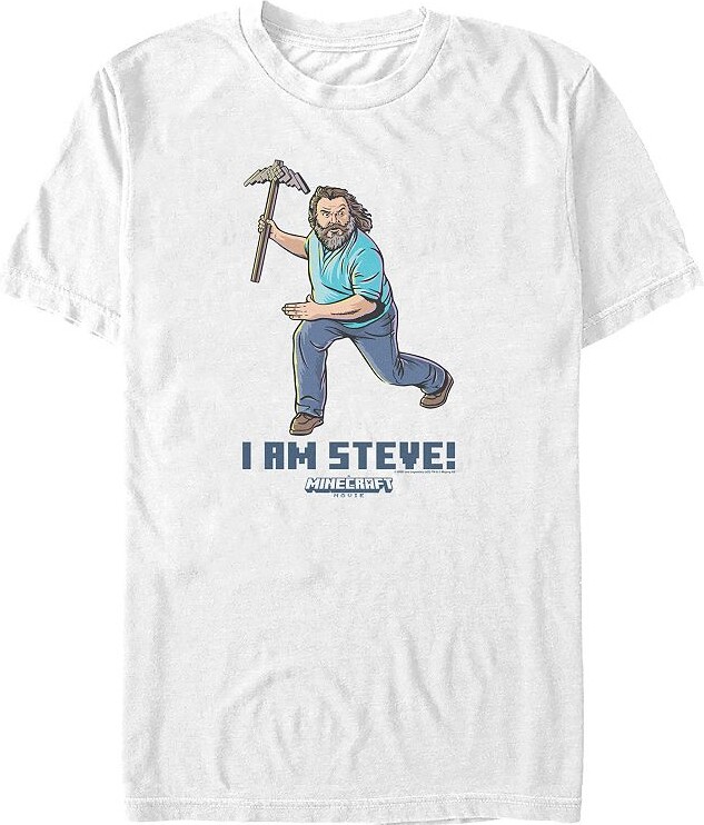 Minecraft Big & Tall Movie I Am Steve Graphic Tee