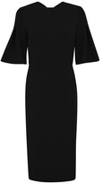 Thumbnail for your product : Roland Mouret Moria Bell-Sleeve Sheath Dress