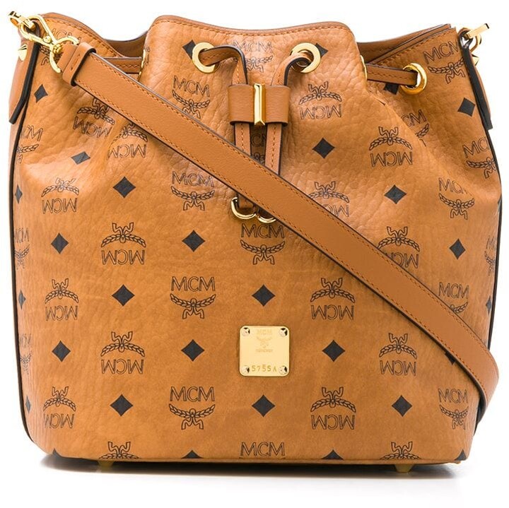 mcm small drawstring bucket bolsa