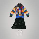 Thumbnail for your product : Burberry Childrens Velvet Flared Skirt