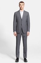 Thumbnail for your product : Z Zegna 2264 Z Zegna Trim Fit Grey Plaid Wool Suit