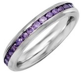 Thumbnail for your product : Steel by Design Birthstone Eternity Band Ring