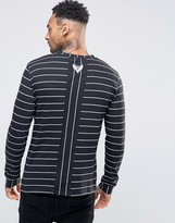 Thumbnail for your product : Diesel T-Zippy Slim Stripe Top Long Sleeve