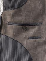 Thumbnail for your product : Banana Republic Standard Brown Windowpane Wool Suit Jacket