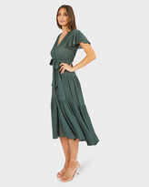 Thumbnail for your product : Pilgrim Women's Green Midi Dresses - Emersyn Dress - Size One Size, 14 at The Iconic