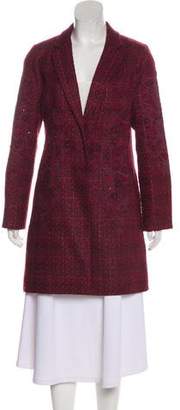 Tory Burch Tweed Embroidered Coat