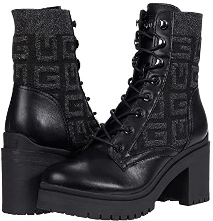 women's clarion lug sole block heel combat boots