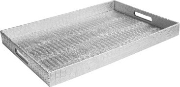 ChargeIt! by Jay Silver Alligator Decal Tray 19” x 14”
