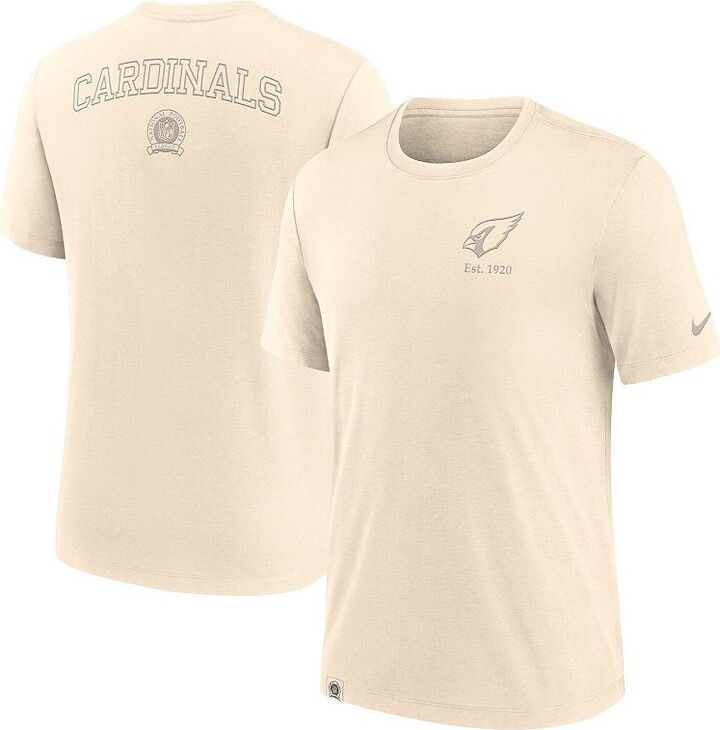 Men's Nike Cream Arizona Cardinals Glory Tri-Blend T-Shirt