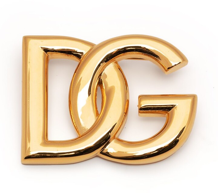 Dolce & Gabbana logo brooch - ShopStyle Pins