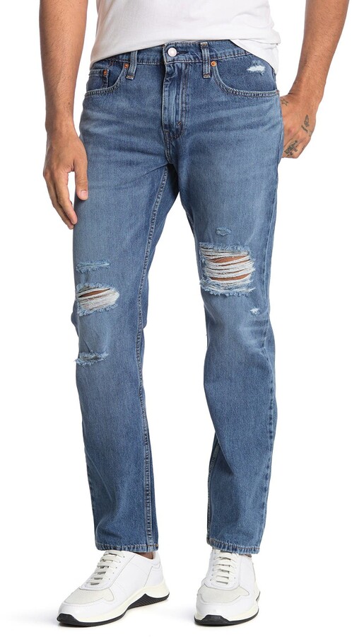 Levi's LEVIS 502 Tapered Distressed Jeans, Size 31 X 32 in Ocala Knee Dx  Ltwt at Nordstrom Rack - ShopStyle