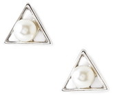 Thumbnail for your product : Forever 21 Faux Pearl Geo Earrings