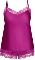 Thumbnail for your product : City Chic Slinky Cami Set - cerise