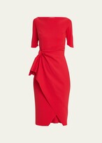Thumbnail for your product : Chiara Boni La Petite Robe Mimmaly Side-Knot Sheath Dress