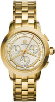 Thumbnail for your product : Tory Burch 37mm Tory Stainless Chronograph Golden Bracelet Watch