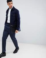 Thumbnail for your product : ASOS Design DESIGN smart stretch slim royal oxford stripe shirt with cutaway collar and double cuffs