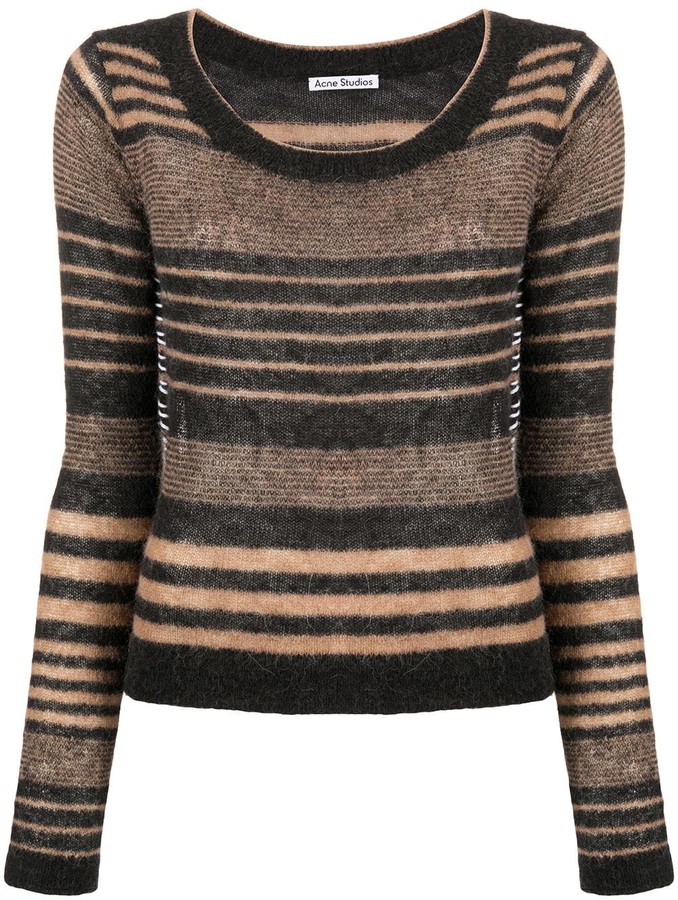 acne striped jumper