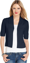 Thumbnail for your product : Jones New York Petite Open-Front Cropped Cardigan
