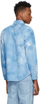 Thumbnail for your product : MSGM Blue Poplin Airbrushed Shirt