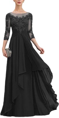 Black Lace Maxi Evening Dress | Shop the world's largest collection of  fashion | ShopStyle UK