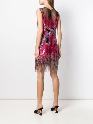 Emilio Pucci Fringed Sequin Embellished Dress