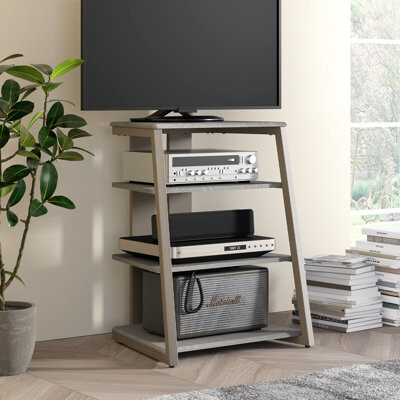 Trent Austin Design 4-Tier Media Stand Audio Rack with Height ...