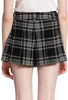 Thumbnail for your product : Alice + Olivia High-Waist Plaid Shorts