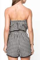 Thumbnail for your product : Everly Gingham Embroidered Romper