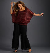 Thumbnail for your product : Avenue Shimmer Crinkle Blouson Poncho Top