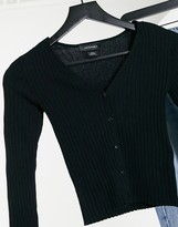 Thumbnail for your product : Monki Silja knitted cardigan in black