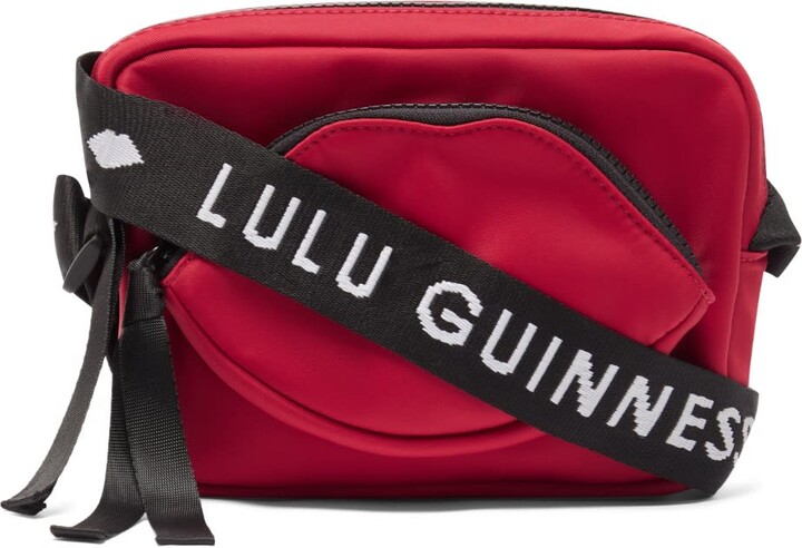 Lulu Guinness Lulu Red Nylon Pam Crossbody Bag