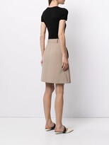 Thumbnail for your product : Paule Ka Bi-material tricotine dress