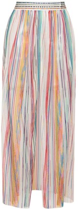 Missoni Mare Stripe-Pattern High-Rise Skirt