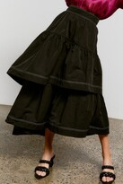 Thumbnail for your product : Aje Interlace Midi Skirt