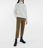 Thumbnail for your product : Chloé Cropped slim stretch-wool pants
