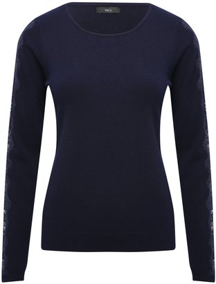 M&Co Lace sleeve jumper
