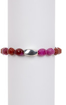 Thumbnail for your product : Simon Sebbag Beaded Faceted Jasper & Twisted Oval Charm Stretch Bracelet
