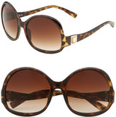 Thumbnail for your product : Kensie 'Zeta  Oversized' Round Sunglasses