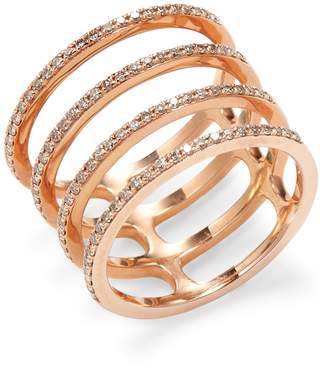 Ef Collection Women's Multi Spiral Diamond Ring