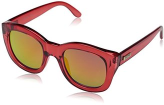 Le Specs Runaways LSP1402024 Rectangular Sunglasses, Scarlet & Red Revo, 55 mm