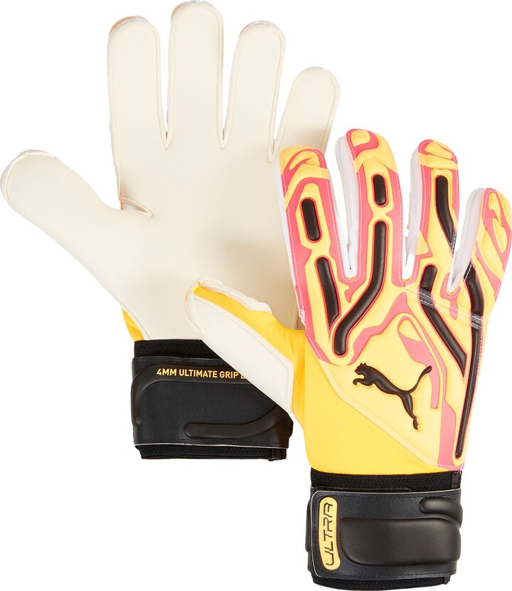 PUMA Adult ULTRA PROTECT RC Goalkeeper Gloves, Men's, Size 8, Orange/Pink