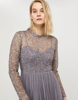 Thumbnail for your product : Under Armour Otta Sustainable Sequinned Long Sleeve Maxi Dress Grey