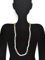 Thumbnail for your product : Kenneth Jay Lane White Station Necklace