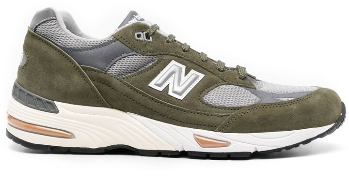 Green New Balance Synthetic Made in Green/Grey/Brown Womens Mens Shoes Mens Trainers Low-top trainers 